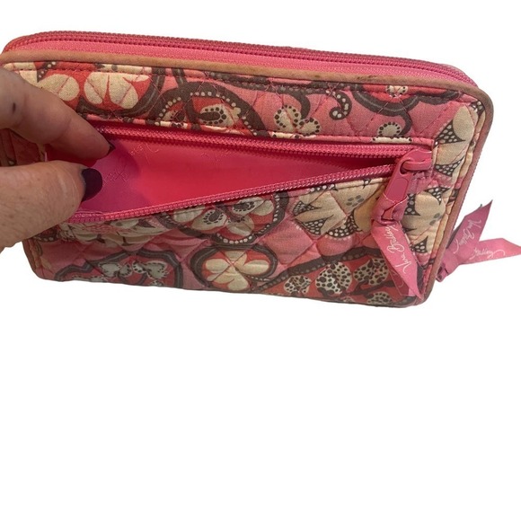 Vera Bradley Turnlock Wallet in Blush Pink - Picture 9 of 11